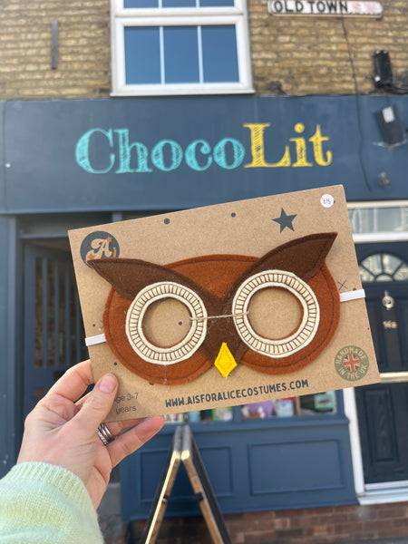 A is for Alice Handmade Owl Mask