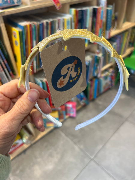 A is for Alice Gold Star Headband