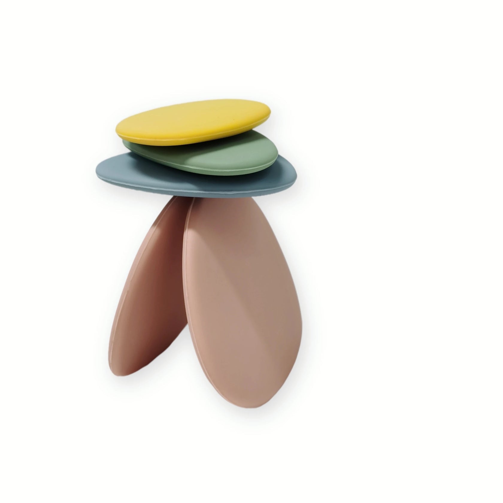 Baby Ellor Silicone Stacking Pebbles - 8 piece set