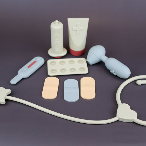 Baby Ellor Silicone Doctor Set - Beige