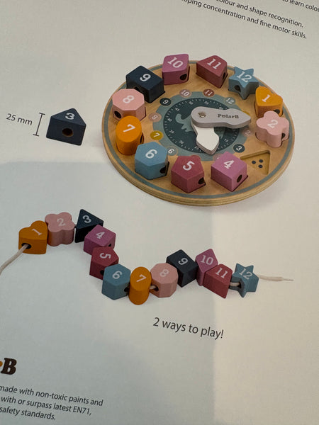 Polar B Shape Sorting Clock
