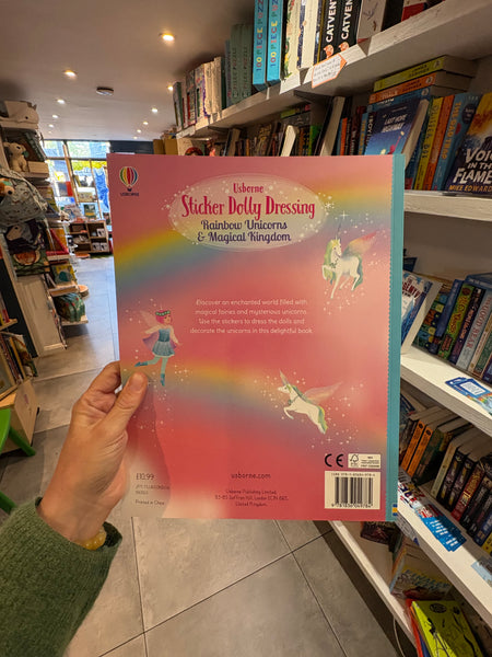 Usborne Sticker Dolly Dressing Rainbow Unicorns & Magical Kingdom