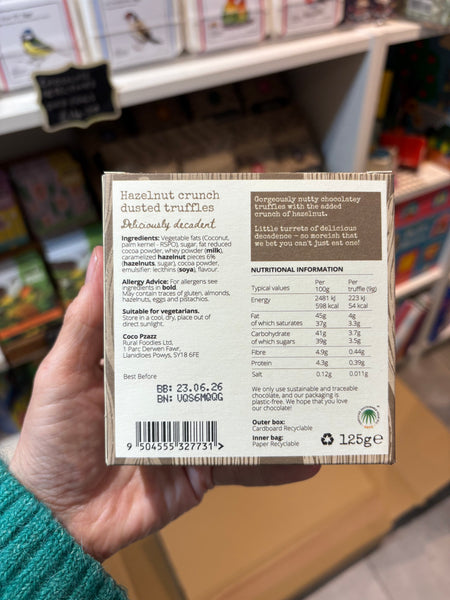 Coco Pzazz Dusted Truffles Hazelnut Crunch