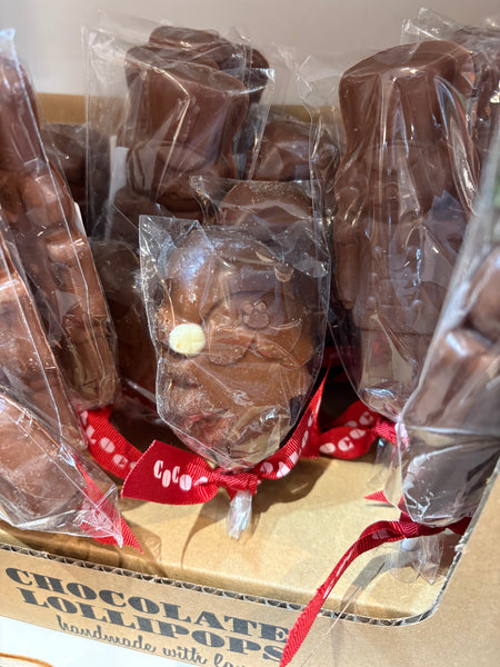 Cocoa Loco Milk Chocolate Santa Lolly