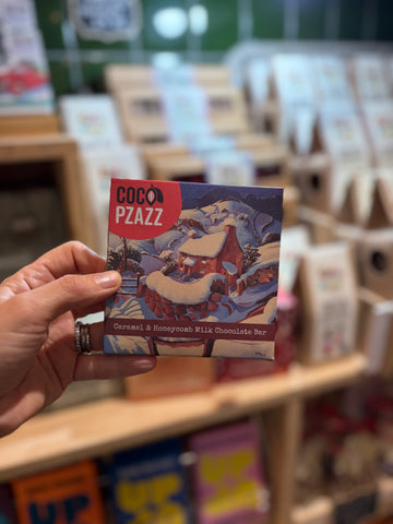 Coco Pzazz Caramel & Honeycomb Milk Chocolate Bar