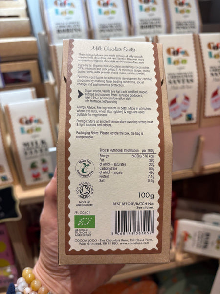 Cocoa Loco Milk Chocolate Christmas Santas