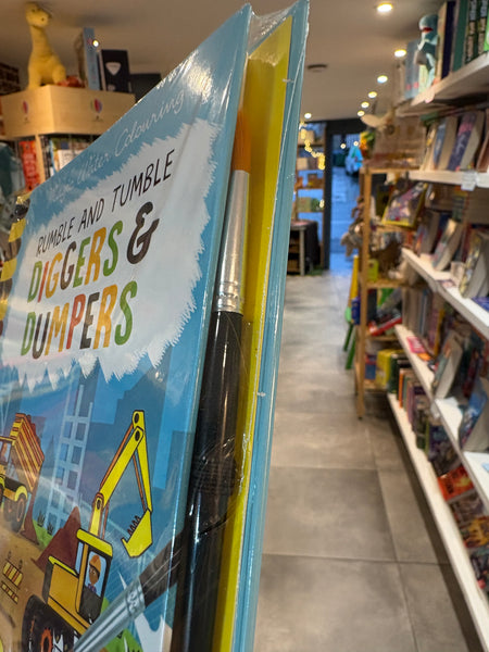 Magic Water Colouring - Rumble and Tumble Diggers & Dumpers