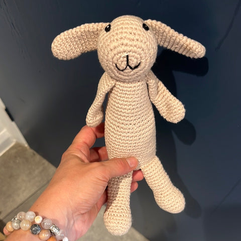 My First Bunny Rattle Taupe