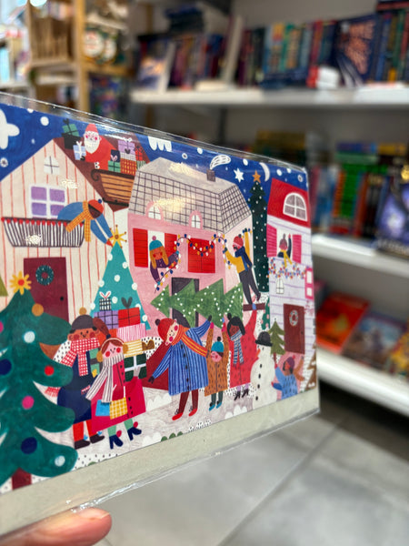 Christmas Street Scene Card - Daria Solak