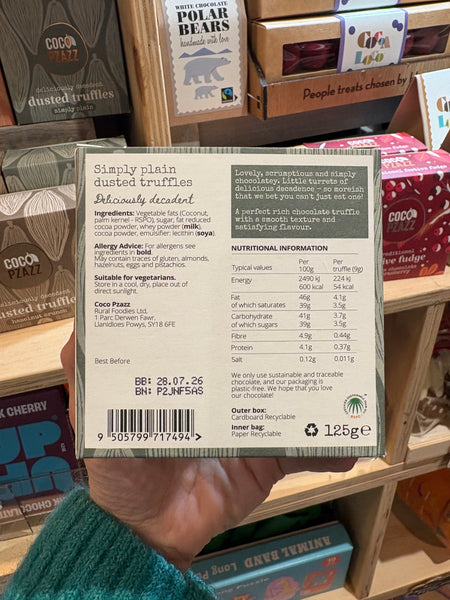 Coco Pzazz Dusted Truffles Simply Plain