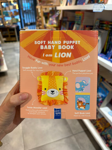 I Am Lion - Soft Hand Puppet Baby Book