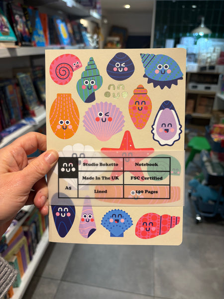 Studio Boketto Shells Premium Lined Notebook