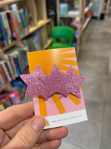A is for Alice Pink Star Hairclip