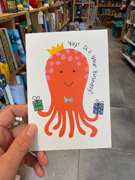 Yay! It’s Your Birthday Octopus Card