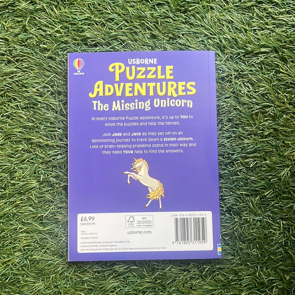 Usborne Puzzle Adventures The Missing Unicorn