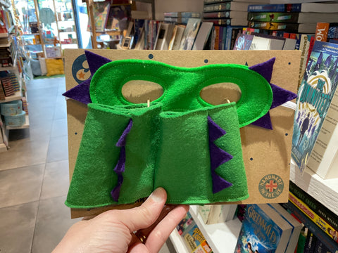 A is for Alice Dinosaur Mask and Cuffs Set