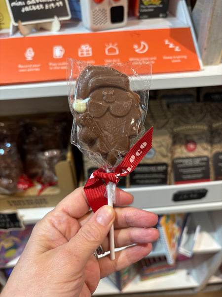 Cocoa Loco Milk Chocolate Santa Lolly