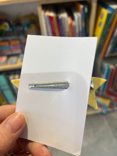 A is for Alice Gold Star Hairclip