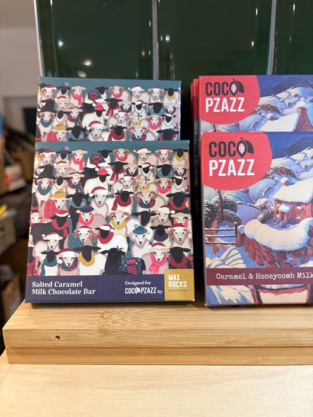Coco Pzazz Salted Caramel Milk Chocolate Bar