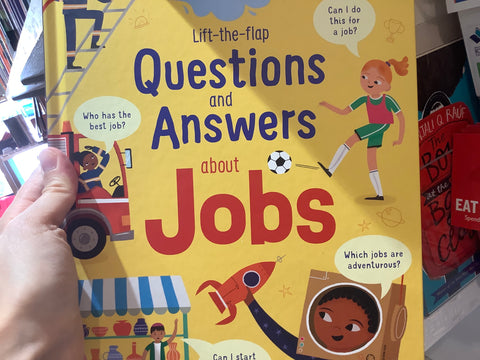 Questions and answers about Jobs - lift the flap