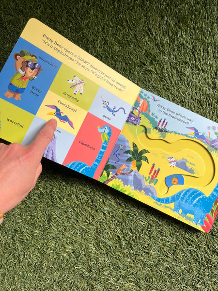 Bizzy Bear At The Dinosaur Park