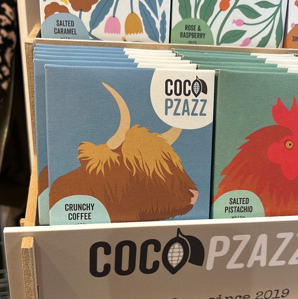 Coco Pzazz Crunchy Coffee Milk Chocolate Bar