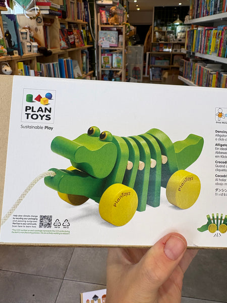 Plan Toys Dancing Alligator Wooden Pull Along Toy