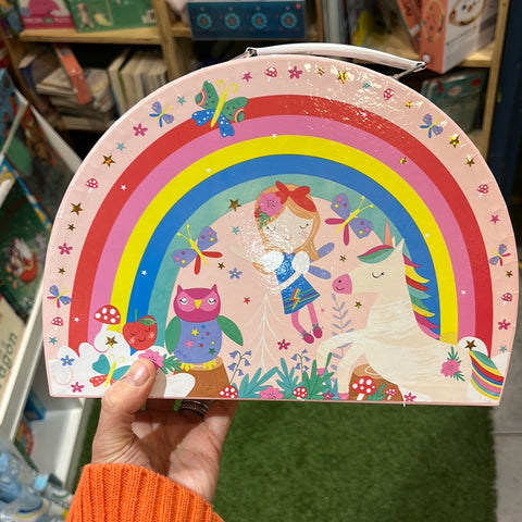 Rainbow 10-Piece Tin Tea Set