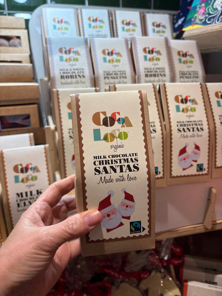 Cocoa Loco Milk Chocolate Christmas Santas