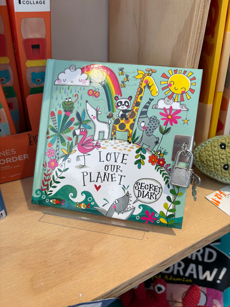 Lockable Secret Diary - Love Our Planet