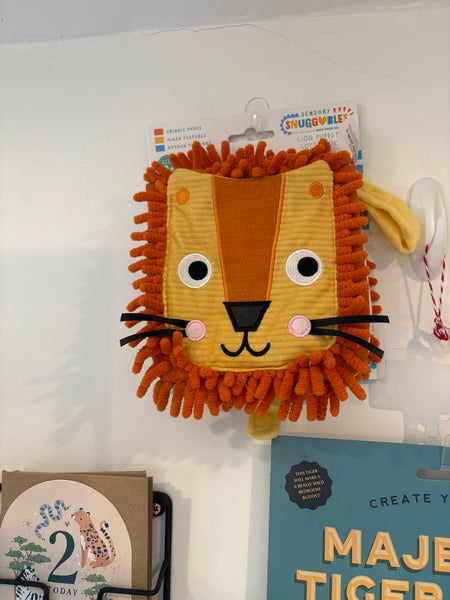 Sensory Snuggables Lion Puppet Soft Book