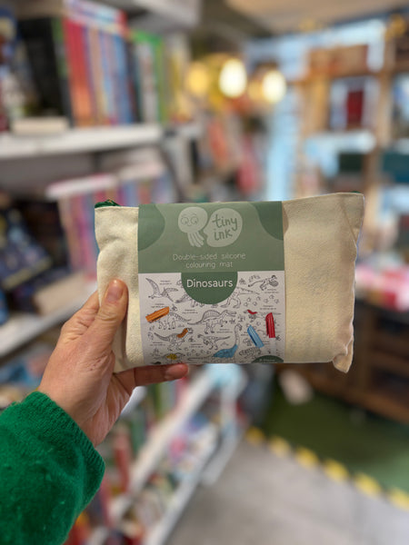 Tiny Ink Dinosaur Double Sided Silicone Colouring Mat