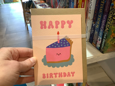 Rumble Cards Happy Birthday Slice of Cake Cake Card