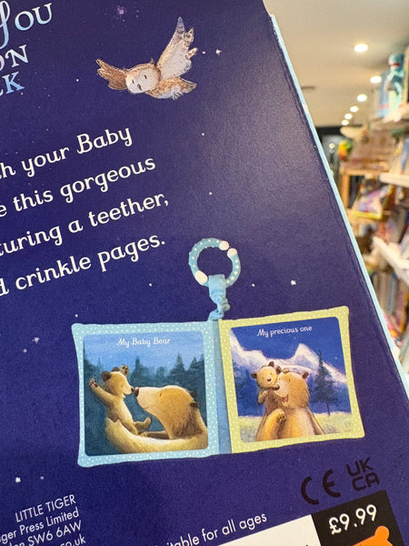 I Love You to the The Moon and Back - Cloth Book with Teether