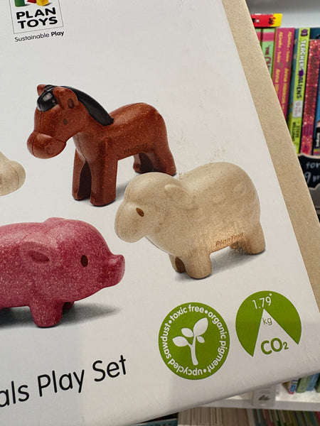 Plan Toys Farm Animals Play Set