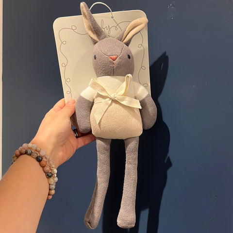 Baby Threads Grey Bunny Doll