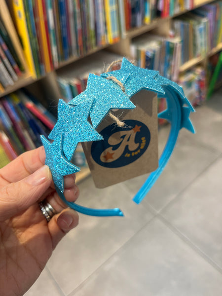 A is for Alice Turquoise Star Headband