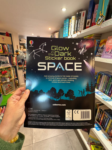 Glow in the dark Sticker Book SPACE