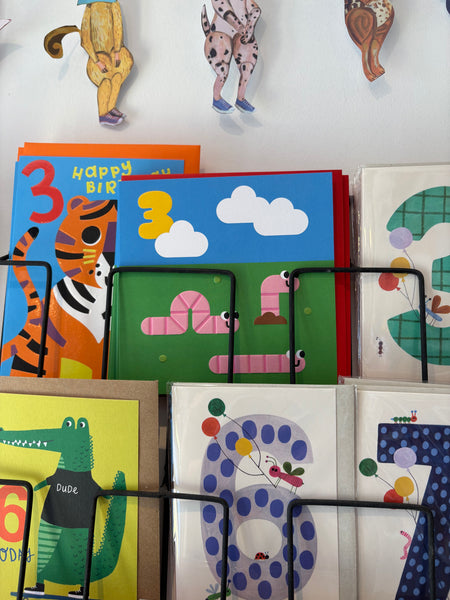 Studio Boketto Snug as a Bug 3 Worms Birthday Card