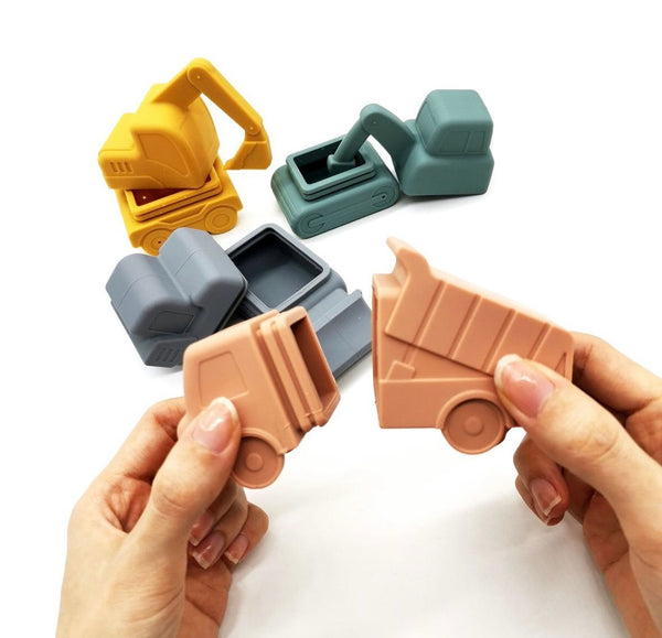 Baby Ellor Silicone Bath Toys Construction Set