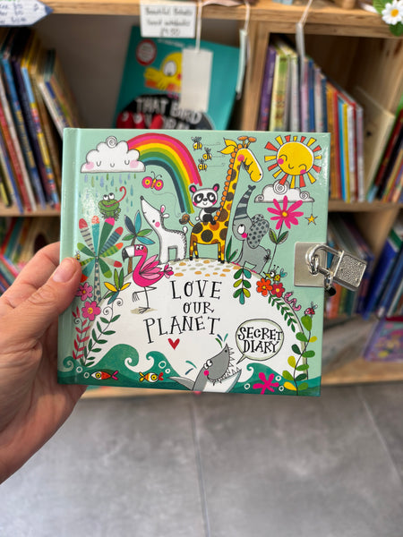 Lockable Secret Diary - Love Our Planet