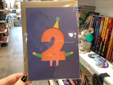 Rumble Cards Number 2 Die Cut Card