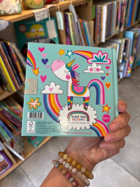 Lockable Secret Diary - Rainbow Unicorn