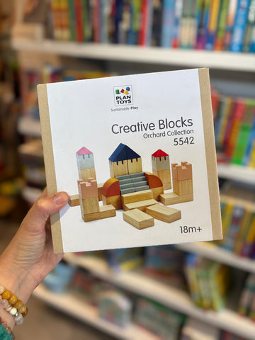 Plan Toys Creative Wooden Blocks Orchard Collection