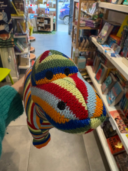 Best Years Knitted Stripe Diplodocus Dinosaur Soft Toy Teddy