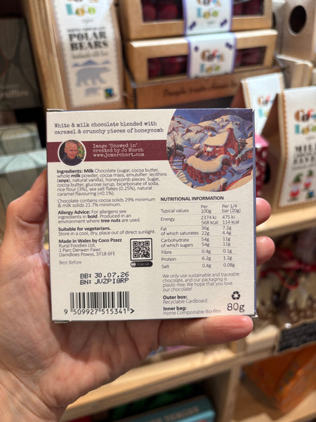 Coco Pzazz Caramel & Honeycomb Milk Chocolate Bar