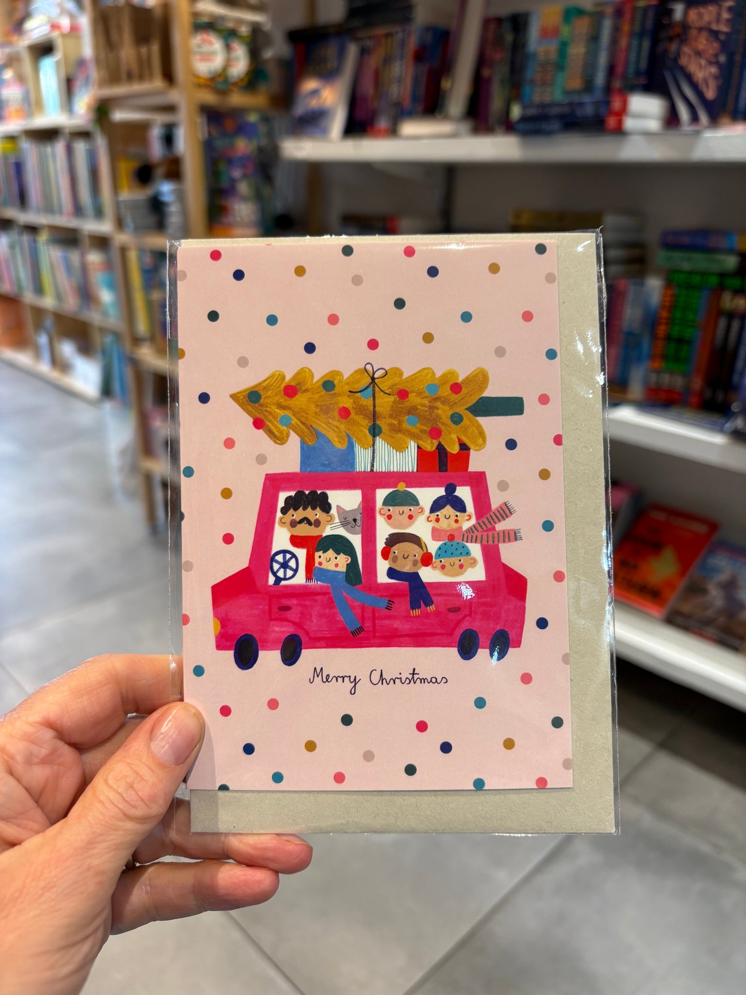 Merry Christmas Family Car Card - Daria Solak