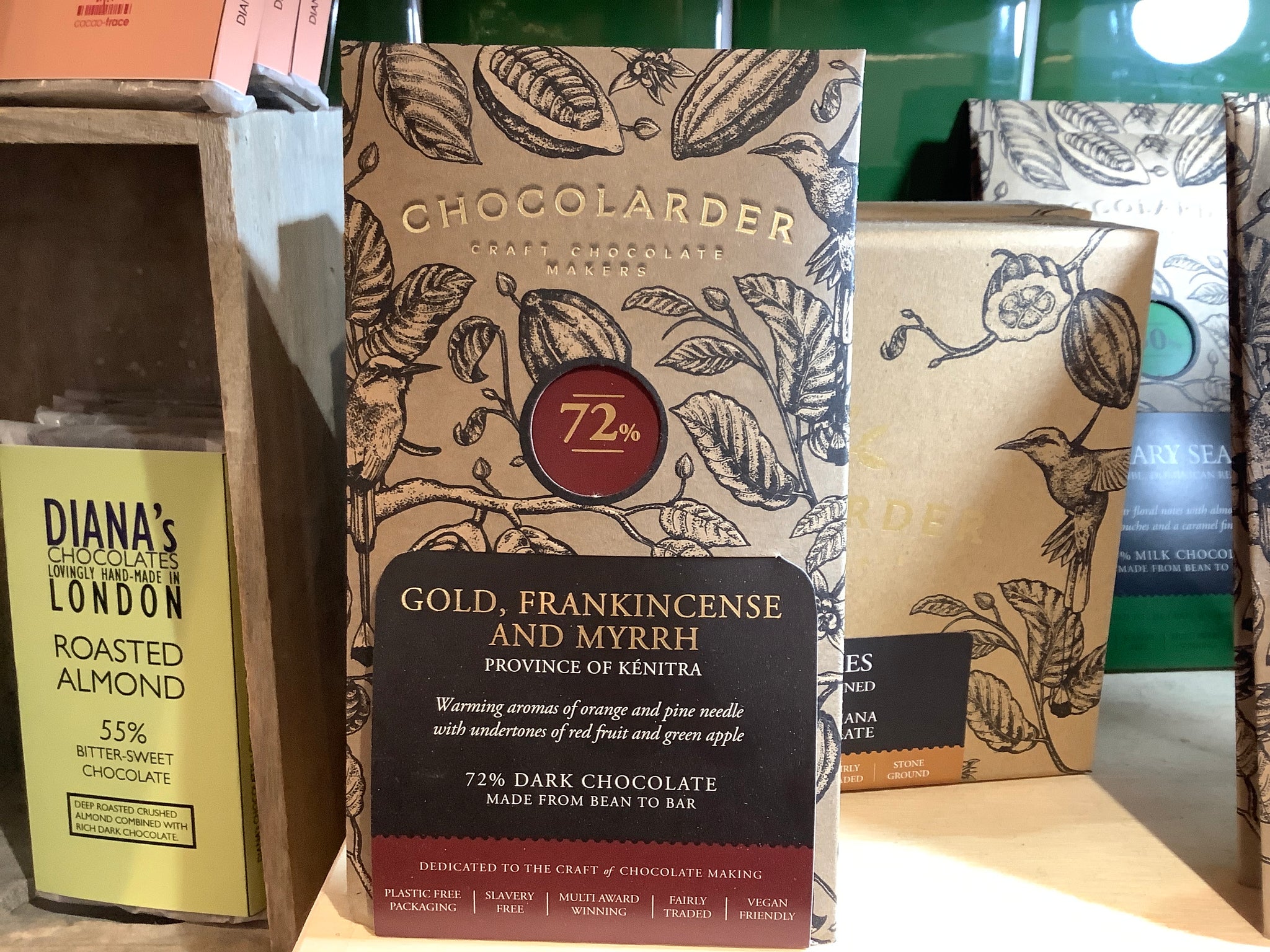 Chocolarder Gold, Frankincense and Myrrth Dark Chocolate Bar