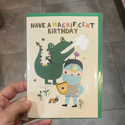 Raspberry Blossom Have a Magnificent Birthday Card