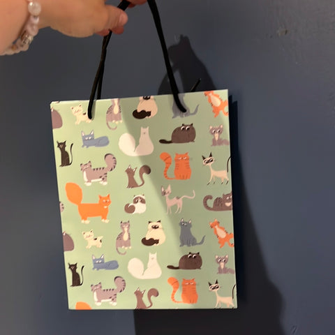 SMALL Nine Lives Cat Gift Bag